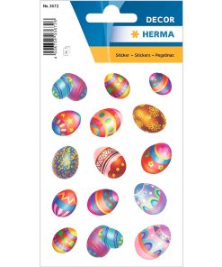 STICKER DECOR EASTER EGGS GLITTERY