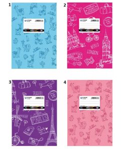 ΤΕΤΡΑΔΙΟ ΠΛΑΣΤΙΚΟ D-COLOR 17Χ25/50φ. ΡΙΓΕ