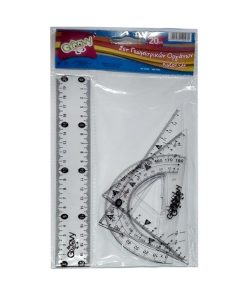 ΣΕΤ ΓΕΩΜΕΤΡΙΚΩΝ ΟΡΓΑΝΩΝ 30cm ΔΙΑΦΑΝΑ (4 ΤΕΜΑΧΙΑ) GROOVY